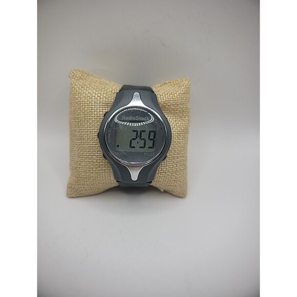 Vintage Wristwatch Watch Digital Gray 63-609 Pulse Watch Black Band New Battery main image 7